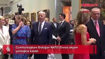 Cumhurbaşkanı Erdoğan NATO Zirvesi akşam yemeğine katıldı