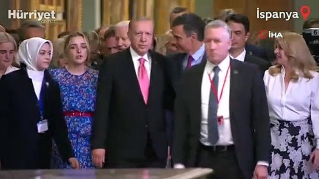 Cumhurbaşkanı Erdoğan, NATO Zirvesi akşam yemeğine katıldı