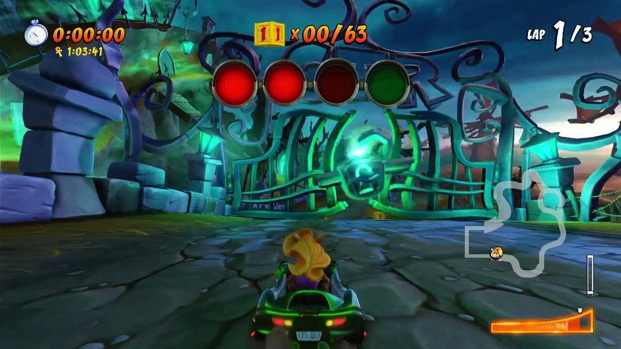 Nina's Nightmare Sapphire Relic Race - Crash Team Racing Nitro-Fueled (Like ASMR Eating: Relaxing!)
