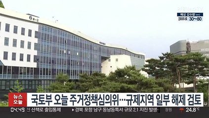 국토부, 오늘 주거정책심의위 개최…규제지역 일부 해제 검토