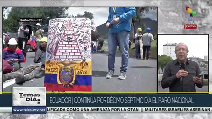 Ecuador: Continúa por décimosexto día el paro nacional