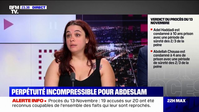Sophie Parra, rescapée du Bataclan: Pendant tout le procès, Salah Abdeslam n'a montré aucune empathie envers nous