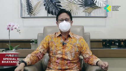 UCAPAN HARI BAHAYANGKARA KE 76 OLEH MENTERI KESEHATAN REPUBLIK  INDONESIA  BUDI GUNADI SADIKIN