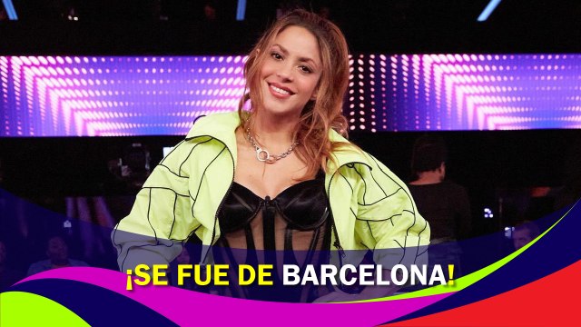 Shakira abandona Barcelona junto a sus hijos