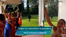 Joven huye de una boda luego de que su novia atrapará el ramo de flores