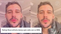 Rodrigo Mussi fica de cama após curtir festa com ex-BBBs: 'Muito doente'