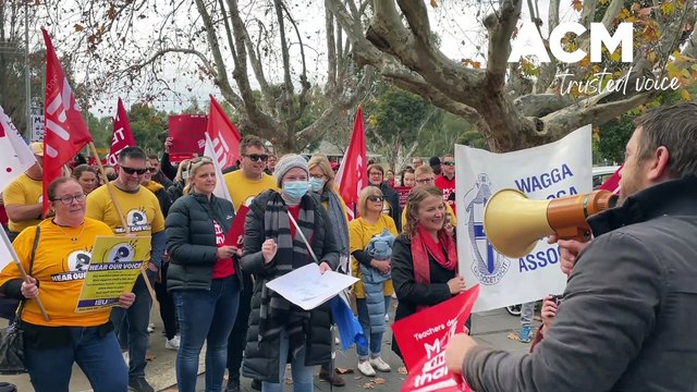 Wagga teacher’s strike | 30.06.22 | The Daily Advertiser