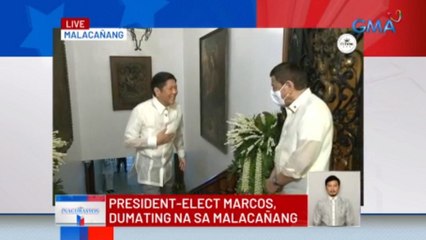 President-elect Bongbong Marcos, dumating na sa Malacañang