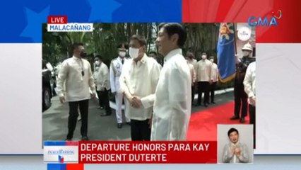 Outgoing President Rodrigo Duterte, umalis na sa Malacañang Palace
