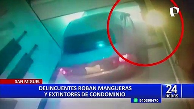 San Miguel: entran a condominio y roban equipos contra incendios valorizados en S/ 20 000