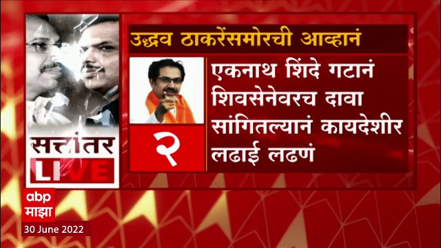 Uddhav Thackeray यांच्या पुढ्यात शिवसेनेची पुर्नबांधणी करण्याच आव्हान : ABP Majha