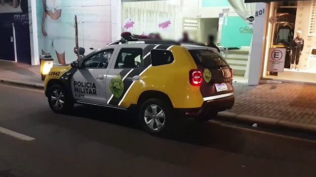 TV furtada em loja arrombada no Centro é recuperada pela PM; outras três lojas foram violadas