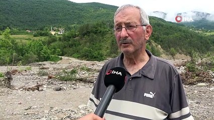 Kastamonu’da selin yıktığı köprü ve yollar havadan görüntülendi