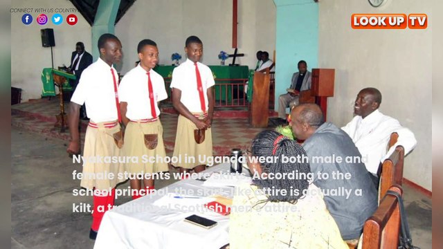 MIXED SCHOOL IN UGANDA WHERE BOYS WHERE SKIRTS