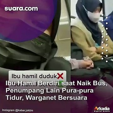 Pura-pura Tidur, Penumpang lain Tak Peduli Ibu Hamil Ini