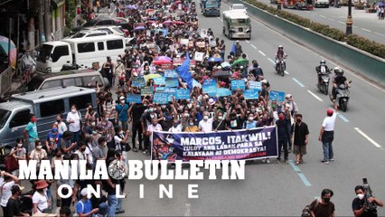 Progressive groups against President Marcos Jr. conducted a 'peace rally' at Plaza Miranda