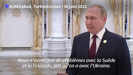 "Pas de problème" si la Finlande et la Suède adhèrent à l'Otan affirme Poutine
