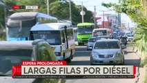 Filas por diésel, transportistas temen desabastecimiento en Santa Cruz, YPFB lo descarta