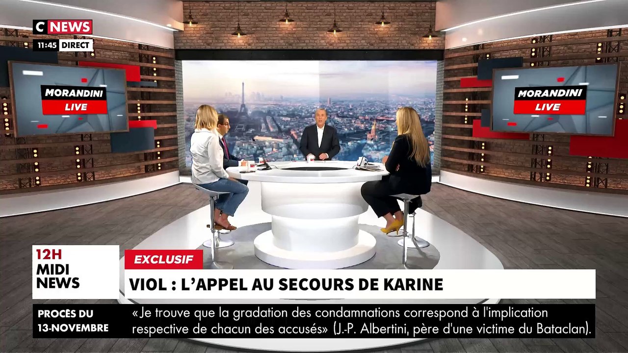 EXCLU- En larmes, Karine, victime de viol, raconte dans "Morandini Live" avoir vu ressortir libre du tribunal son agresseur: "Hier, la justice ma trahie! Je suis effondrée" - VIDEO