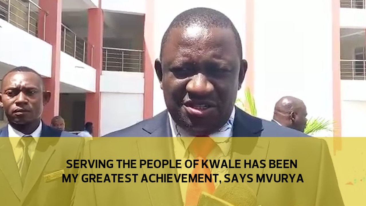 Serving the people of Kwale has been my greatest achievement, says Mvurya