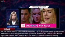 The Bold and the Beautiful Spoilers: Wednesday, June 29 Recap – Bill's Awkward Wedding Entranc - 1br