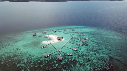Pulo Cinta Ecoresort is a beautiful in 4K Drone || Wonderfull Indonesia Resorts in 4K UHD || Original HD Video Drone Footage