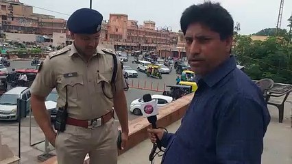 चप्पे चप्पे पर दिखी पुलिस, बाजार रहे बंद