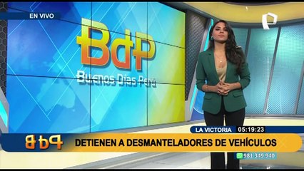 La Victoria: Cae banda de desmanteladores de autos en San Jacinto