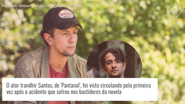 Irandhir Santos é flagrado pela 1ª vez após acidente e cirurgia. Veja fotos do ator com o marido!