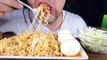 ASMR EATING RAMEN NOODLES + BOILED EGGS + CABBAGE SALAD IN SAUCE | ASMR EATING SHOW MUKBANG