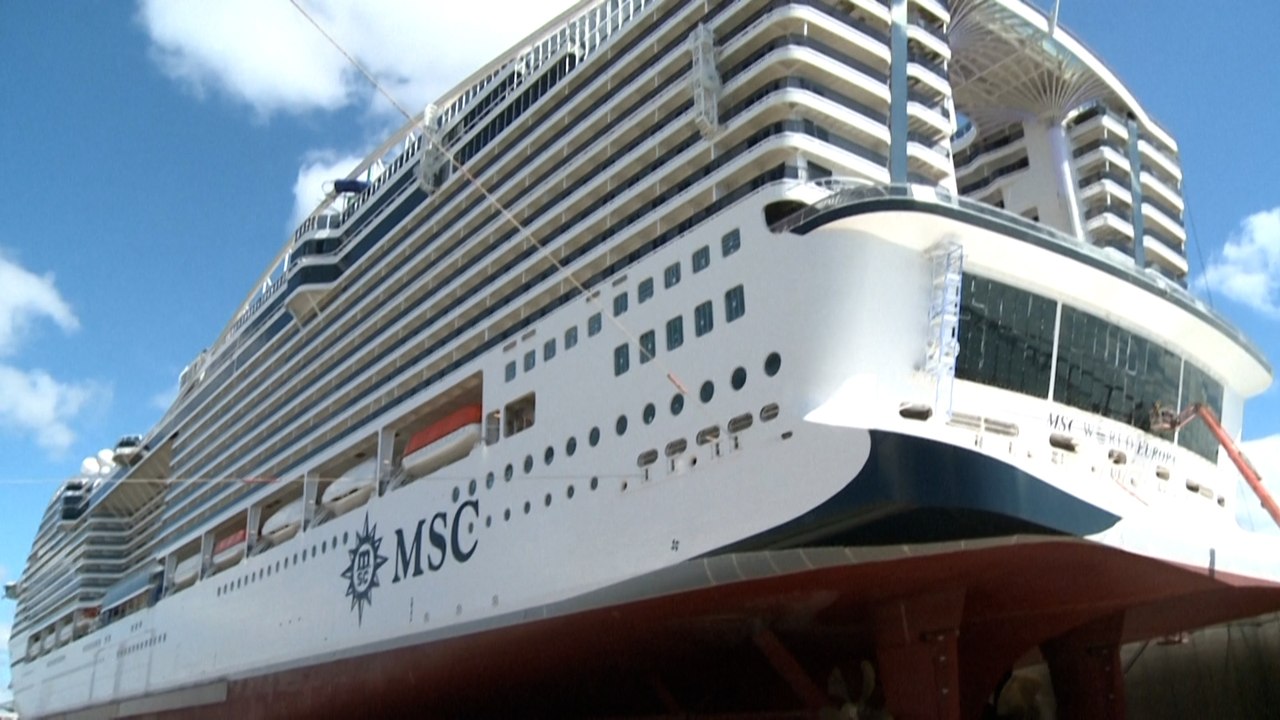 Fabriqué à Saint-Nazaire,  le paquebot «MSC World Europa» naviguera au gaz liquide