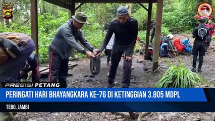 Polres Tebo Peringati Hari Bhayangkara Ke-76 Di Atap Sumatera