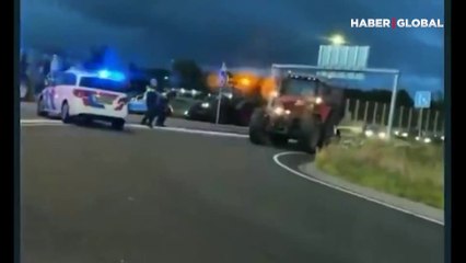 Hollanda polisi eylem yapan çiftçilere ateş açtı!