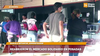 Reabrieron el mercado solidario en Posadas