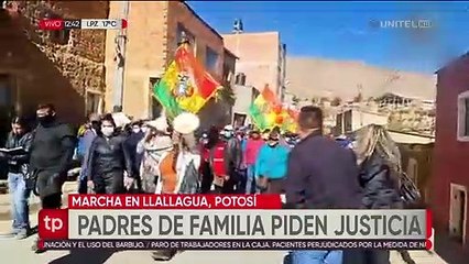 Marcha, cabildo y paro cívico en Llallagua por el infanticidio de Jahir