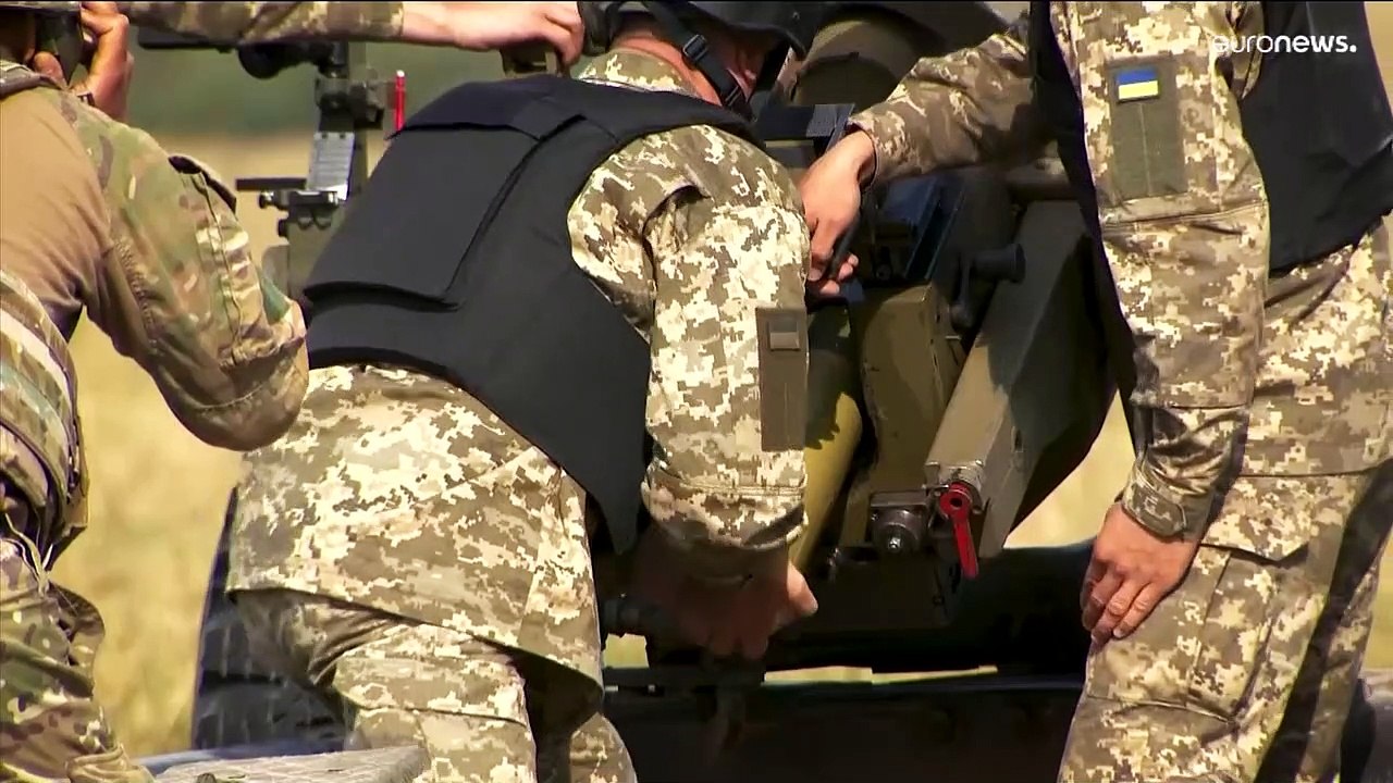 Militares ucranianos se entrenan en el Reino Unido