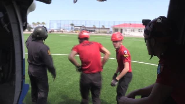 Selden etkilenen bazı köylere helikopterle jeneratör götürüldü