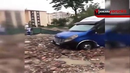 Ankara'da sağanak! 1 kişinin cansız bedenine ulaşıldı