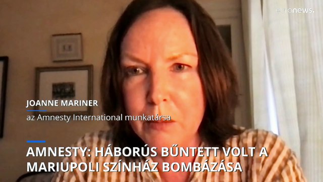 Amnesty International: Háborús bűntett volt a mariupoli színház elleni támadás