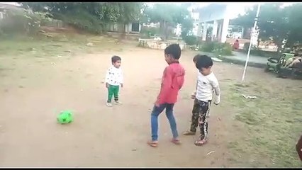 Let's play Football, Cute Baby playing football first time. OMG
