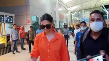 DEEPIKA PADUKONE RETURN MUMBAI FROM BENGALURU SPOTTED AT AIRPORT