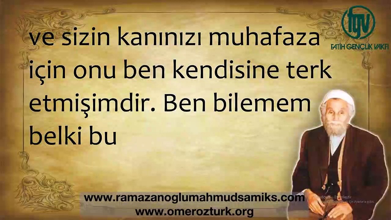 Hz Hasan ve Hz Hüseyin (ra)'in  Fazilet ve Şehâdetleri _ Hz Mahmud Sami Ramazanoğlu (ks)