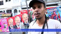 Toalhas de Lula e Bolsonaro pelas ruas do Rio dão o tom das eleições