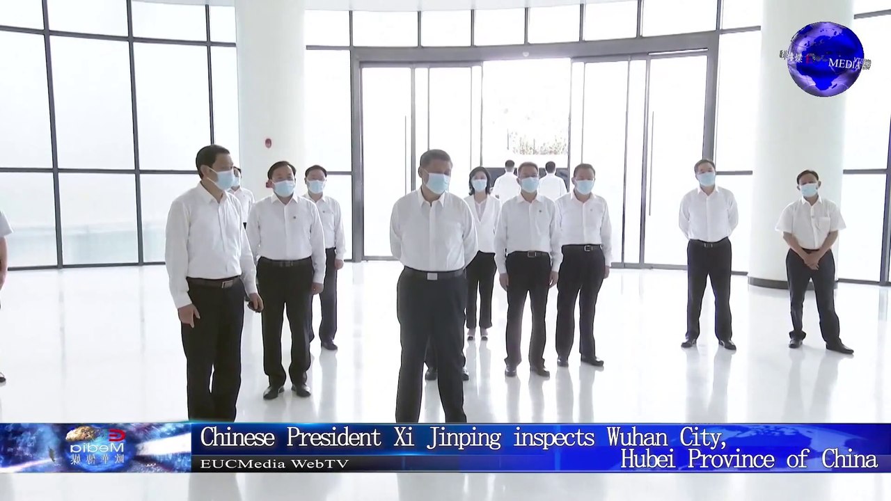 中国国家主席习近平视察湖北省武汉市/Chinese President Xi JinPing inspects Wuhan City, Hubei Province of China