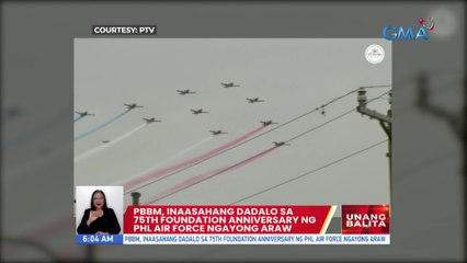 PBBM, inaasahang dadalo sa 75th foundation anniversary ng PHL Air Force ngayong araw | UB