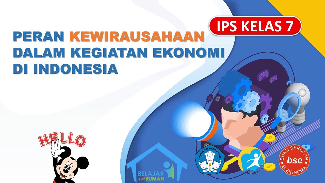PERAN KEWIRAUSAHAAN DALAM KEGIATAN EKONOMI DI INDONESIA
