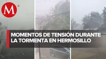 Fuerte tormenta provoca daños en Hermosillo, Sonora