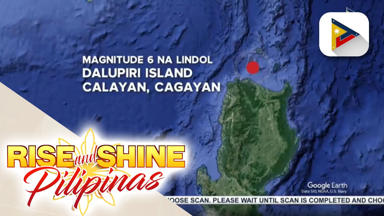 Dalupiri Island sa Cagayan, niyanig ng magnitude 6 na lindol