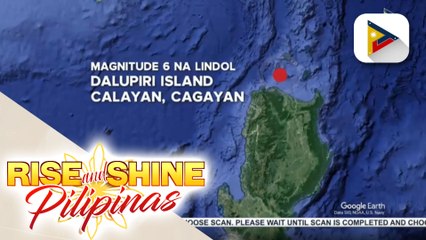 Dalupiri Island sa Cagayan, niyanig ng magnitude 6 na lindol