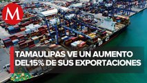 Exportaciones en Tamaulipas crecen 15% anual en primer trimestre